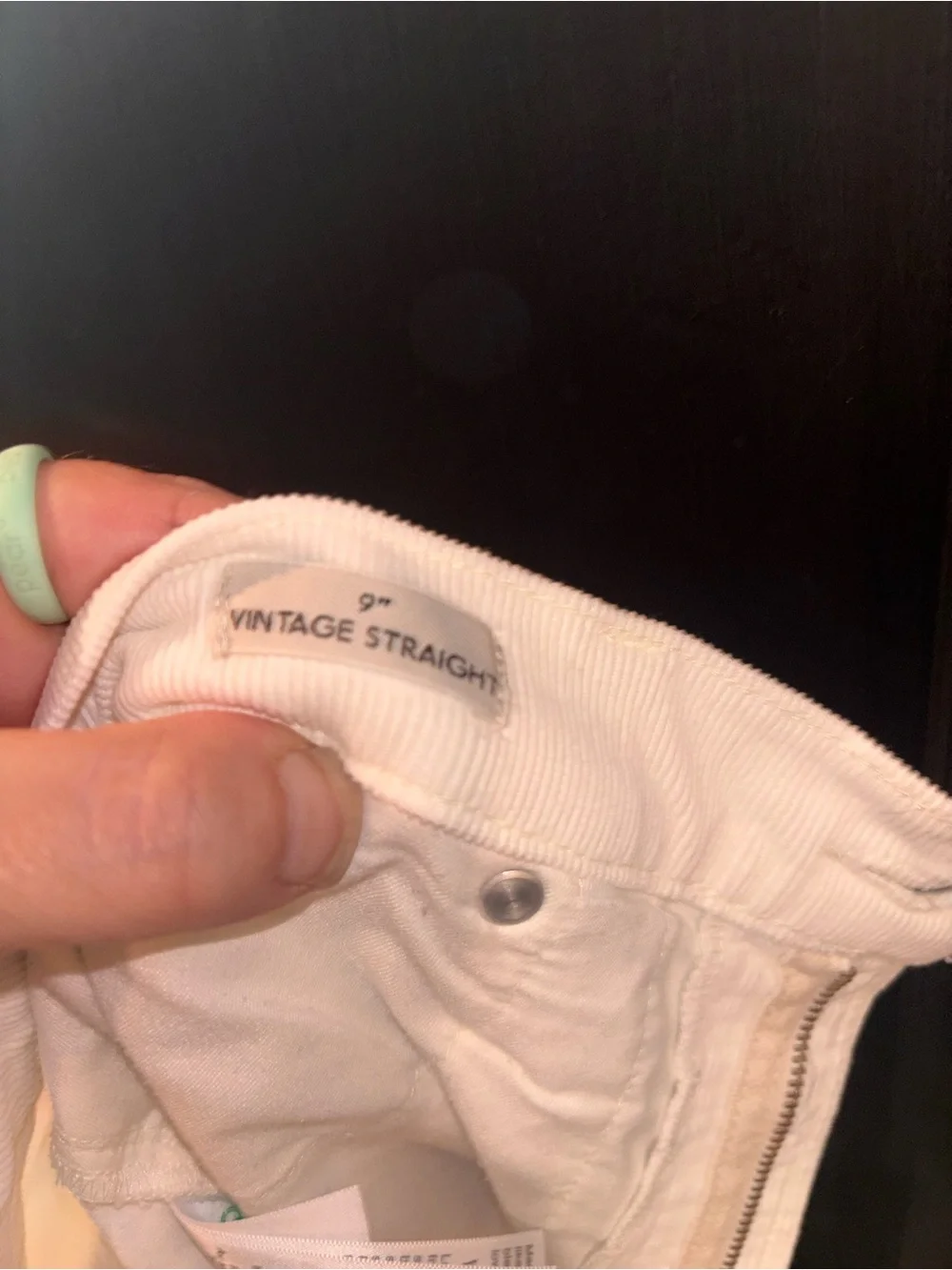 J.Crew Vintage Straight 9” White Corduroy Pants 31 Petite Re-Imagined